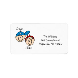Personalised Couple Address Labels