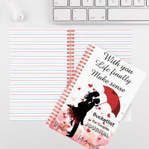 Personalised Couple Bucket List Journal 