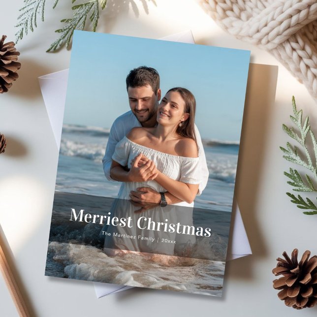 Personalised Couple First Christmas Greeting Holiday Card (Creator Uploaded)