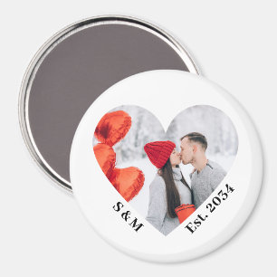 Personalised Couple Heart Magnet