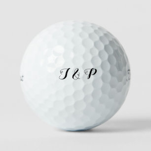 Personalised Couple Initials Titleist Pro VI Golf Balls