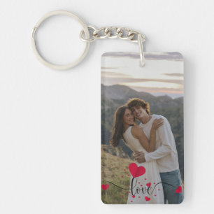 Personalised Couple Keychain with Photo – Custom