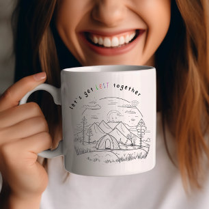 Personalised Couple Mug, Couple Mug, Camping Mug