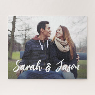 Personalised Couple Names and Custom Photo Jigsaw Puzzle