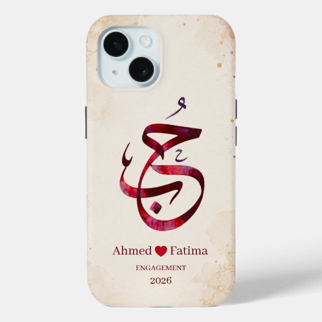 Personalised Couple Names Wedding Gift Case-Mate iPhone Case (Back)