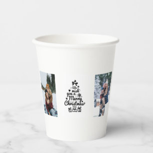 Personalised Couple Photo Christmas Mug Paper Cups