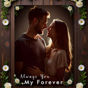 ✅Personalised Couple Photo  Custom Engagement Gift Poster