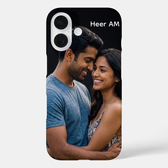 Personalised Couple Photo & Name Case (Back)