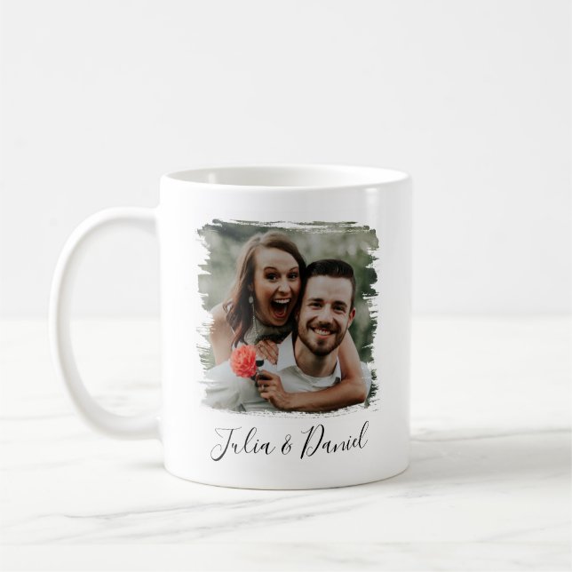 Personalised Couple Photo Valentine's Day Coffee Mug (Left)
