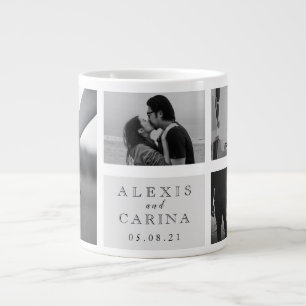 Personalised Couple Photo Wedding Large Coffee Mug