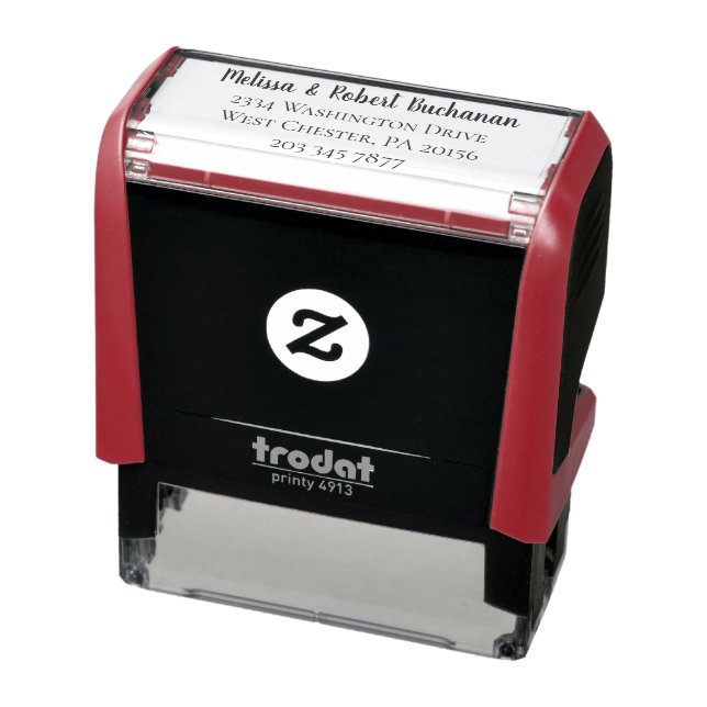 Personalised Couple Return Address and Telephone Self-inking Stamp (Product)