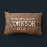 Personalised Couple Throw Pillow<br><div class="desc">Cute personalised pillow. Great for anniversary,  wedding or just because.</div>