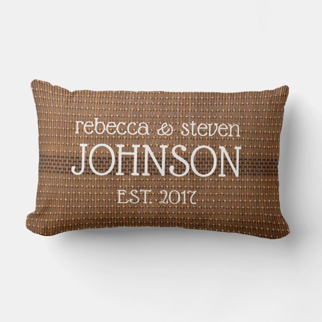 Personalised Couple Throw Pillow (Front)