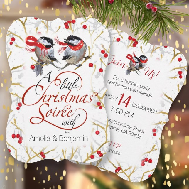 Personalised Couples Christmas Holiday Party Invitation (Creator Uploaded)