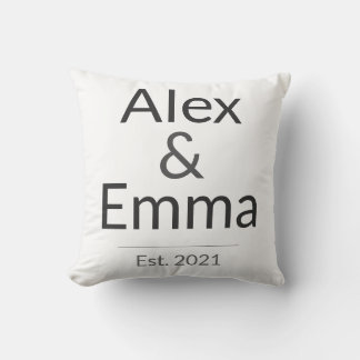 Personalised Couples Mug – Custom Names & Year Gif Cushion