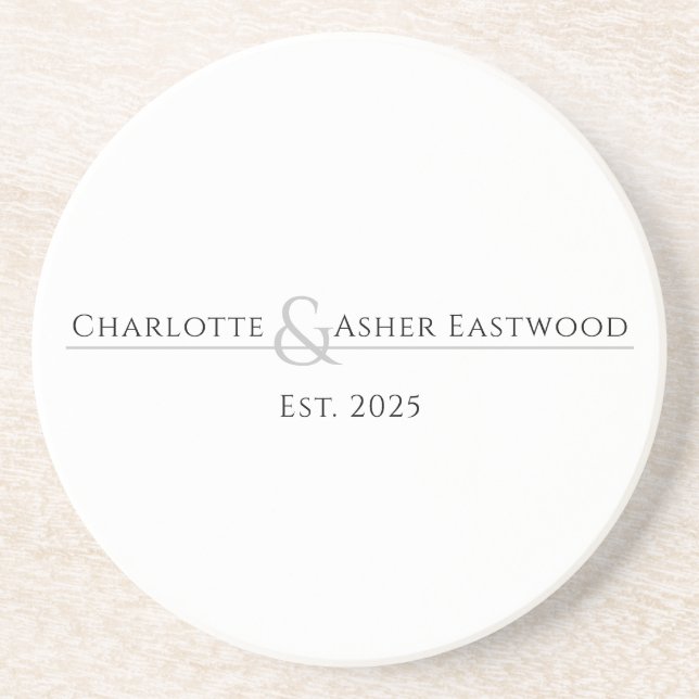 Personalised Couples Name Coasters (Front)