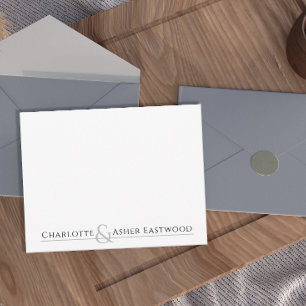 Personalised Couples Stationery Card