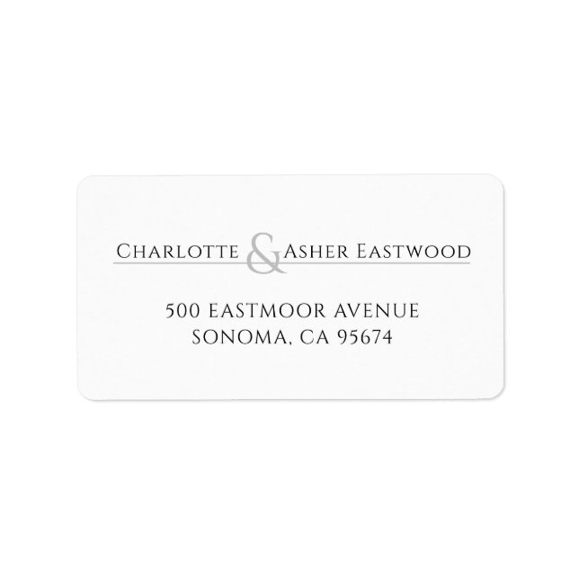 Personalised Couples Stationery Post-it Notes Label (Front)