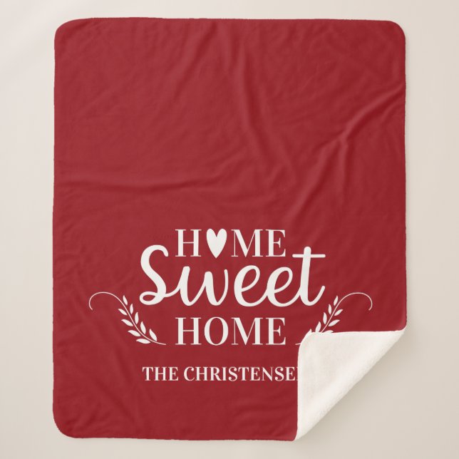 Personalised Couples Wedding Sherpa Blanket (Front)