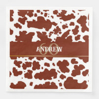 Personalised Cow Spots Print Farmer Birthday