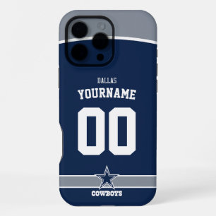 Personalised Cowboys Jersey American Football iPhone 16 Pro Max Case