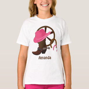 Personalised Cowgirl Basic T-shirt