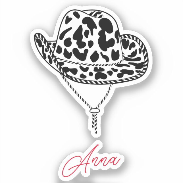Personalised Cowgirl Hat Bachelorette Custom Name (Front)
