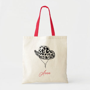 Personalised Cowgirl Hat Bachelorette Tote Bag