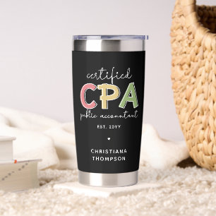 Personalised CPA Certified Public Accountant Gifts Insulated Tumbler