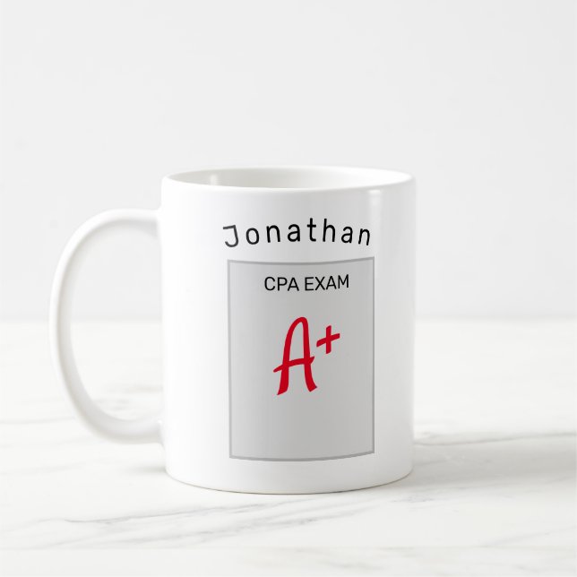 Personalised CPA Gift Coffee Mug (Left)