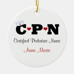 Personalised CPN Nurse Ornament