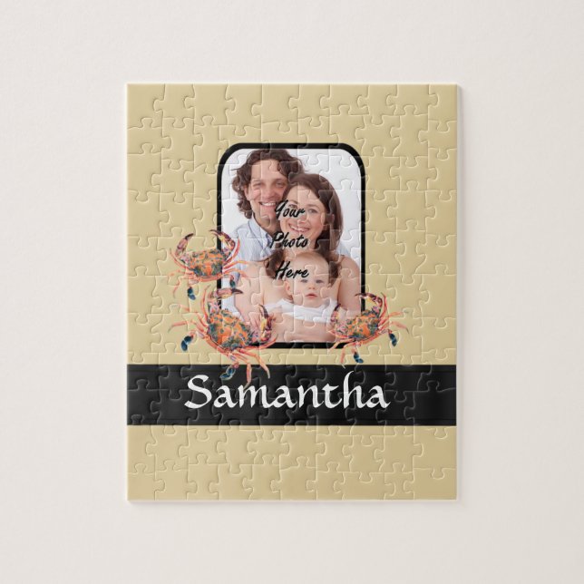 Personalised crab jigsaw puzzle (Vertical)