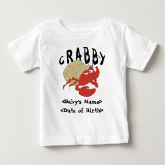 Personalised Crabby New Baby T-Shirt