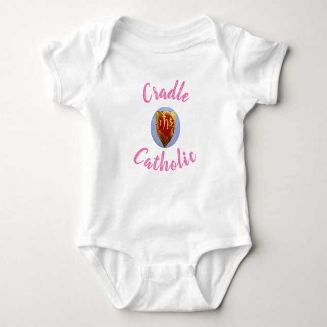Personalised "Cradle Catholic" Baby Bodysuit (Creator Uploaded)
