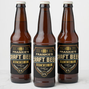 Personalised Craft Beer Label Brewing Company Bar