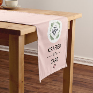 Personalised Craft Fair Table Runner, Branded Short Table Runner