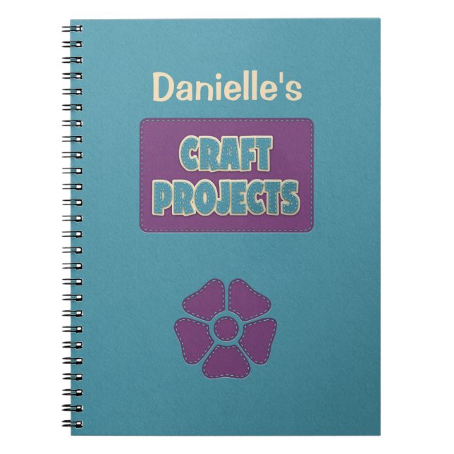 Personalised Craft Projects Notebook (Front)