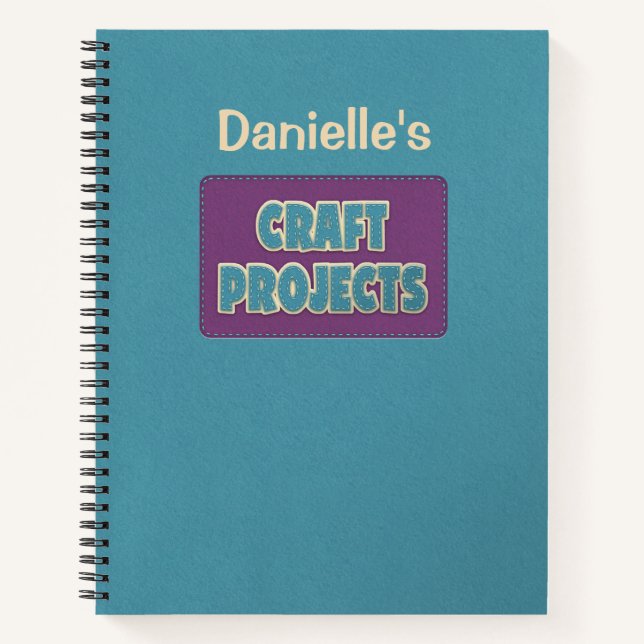 Personalised Craft Projects Notebook (Front)