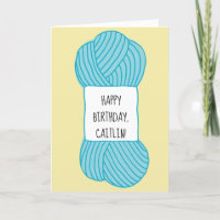 Personalised Crafty Lady Birthday Card
