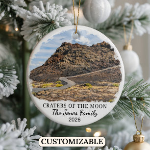 Personalised Craters of the Moon National Monument Ceramic Ornament