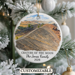 Personalised Craters of the Moon National Monument Ceramic Ornament