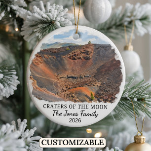 Personalised Craters of the Moon National Monument Ceramic Ornament