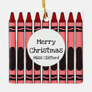 Personalised Crayon Ceramic Ornament