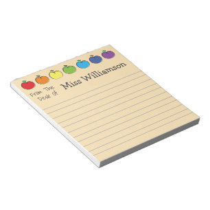 Personalised Crayons Teacher Appreciation Gift  Notepad