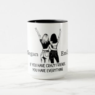 Personalised Crazy Friends Mug
