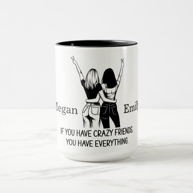 Personalised Crazy Friends Mug (Center)