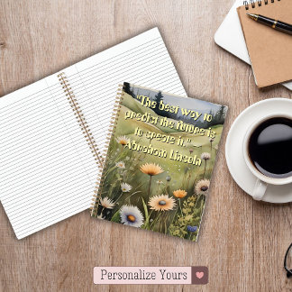 Personalised Create Your Future Inspirational Notebook