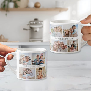 Personalised Create Your Own Photo Collage Espresso Cup