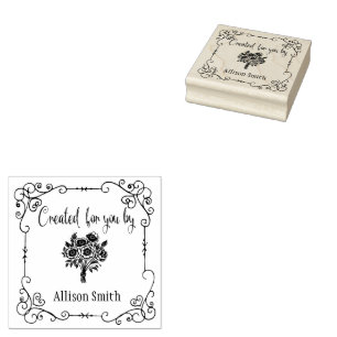 Personalised Created for you by Wood Stamp