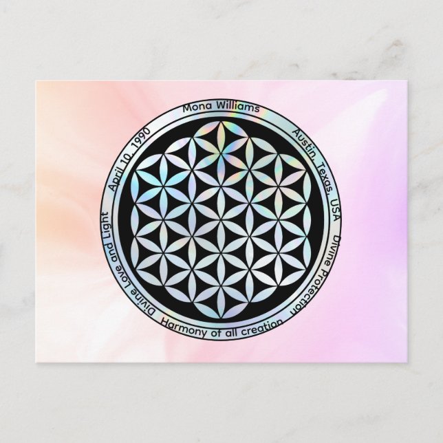 Personalised Creation Harmony  Postcard (Front)